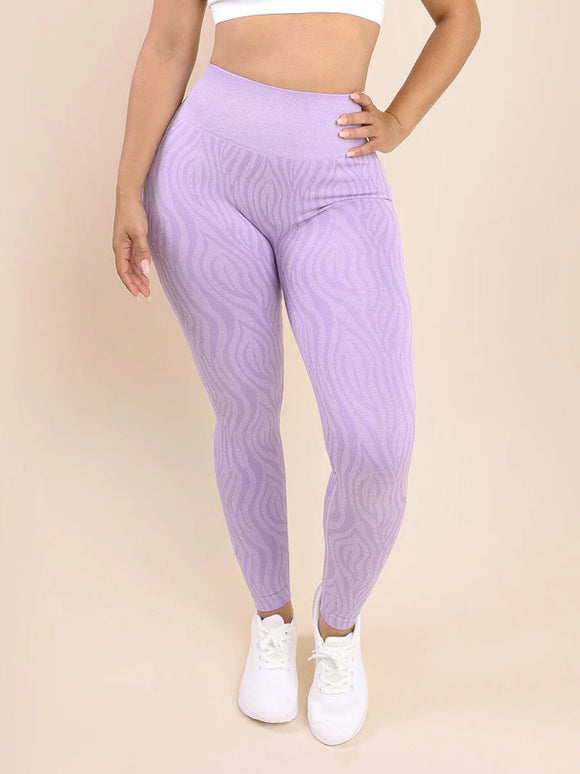 Chic purple High waist leggings